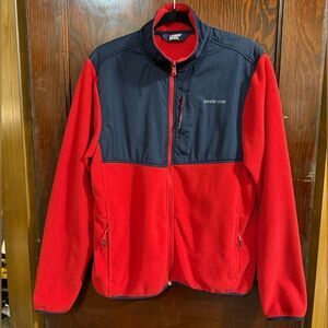Lands' End Men's Bold Red and Black Performance Jacket